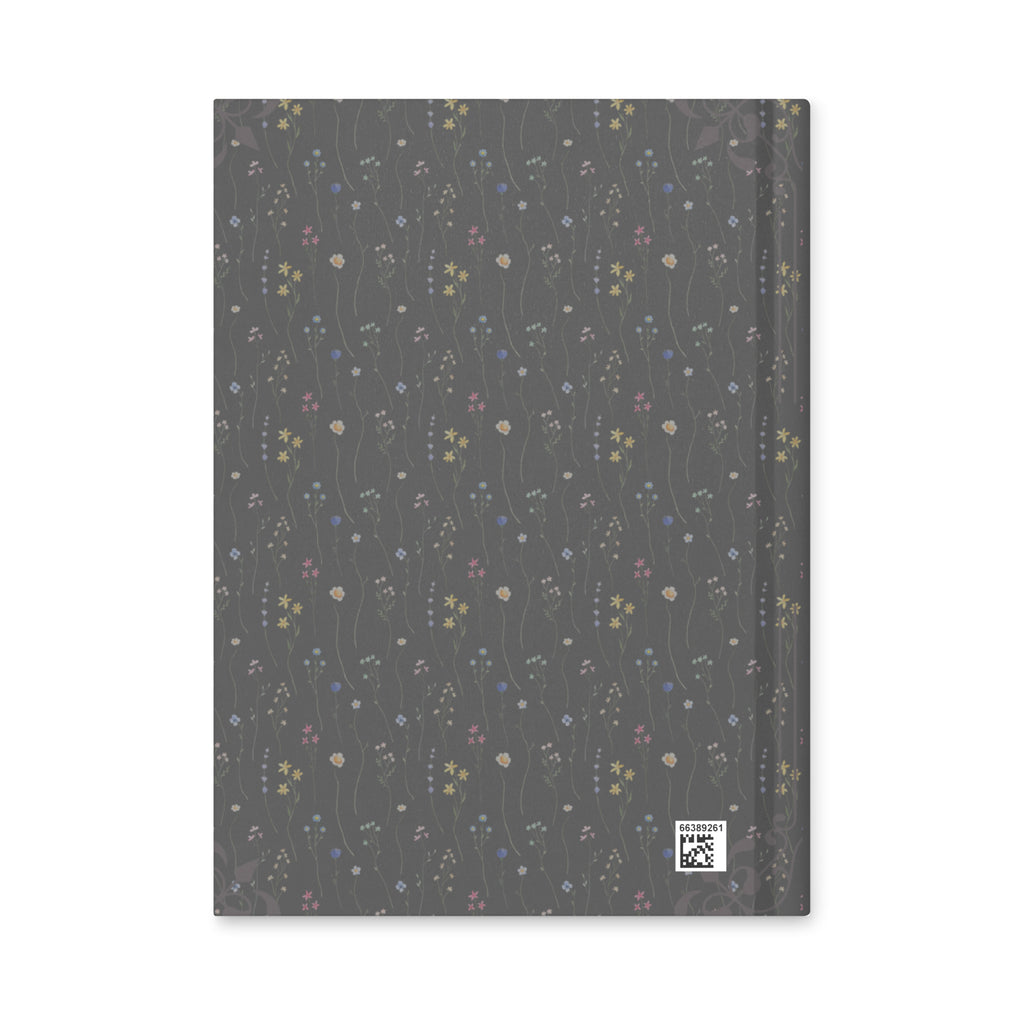 Floral - Gray Hardcover Journal