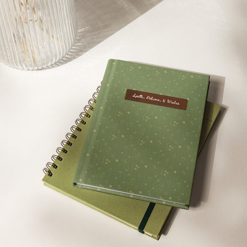 Floral - Green Hardcover Journal