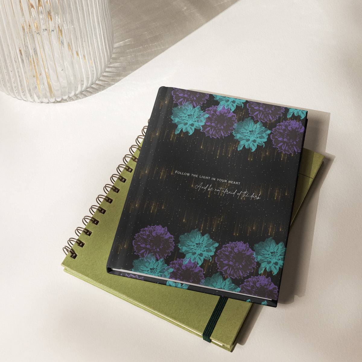 Follow the Light Dark Hardcover Journal