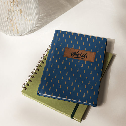 Floral - Navy Hardcover Journal
