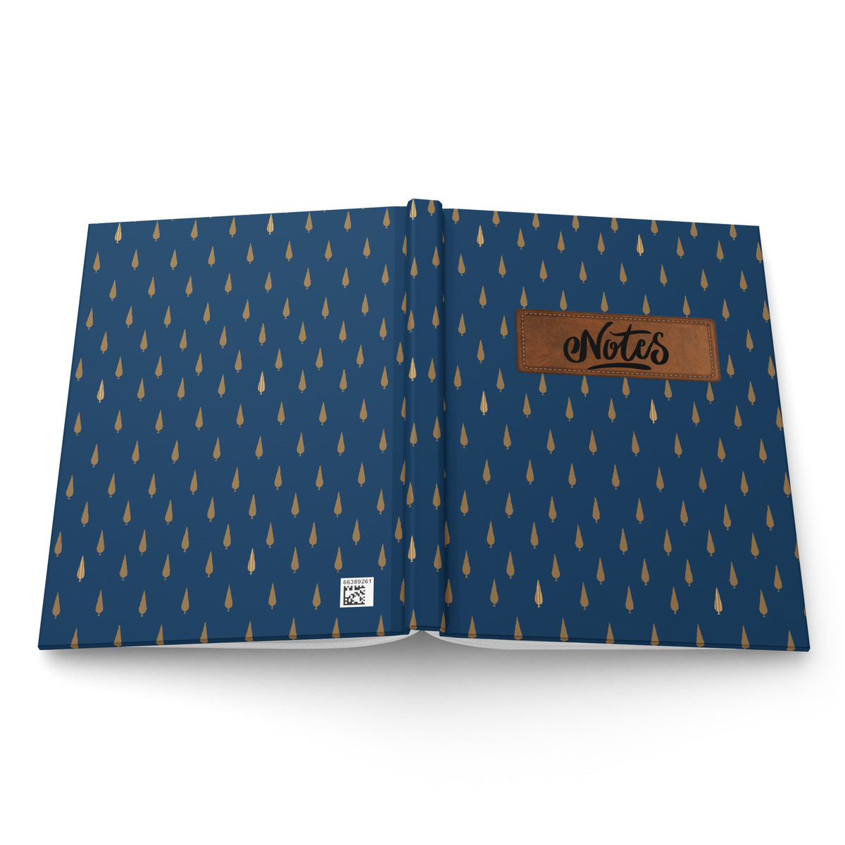 Floral - Navy Hardcover Journal