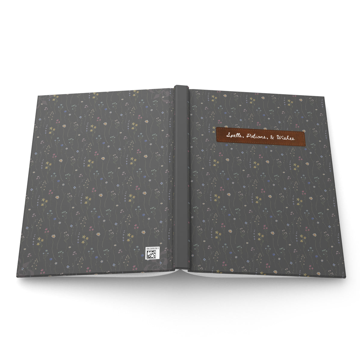 Floral - Gray Hardcover Journal
